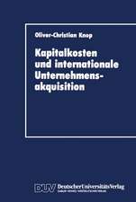 Kapitalkosten und internationale Unternehmensakquisition