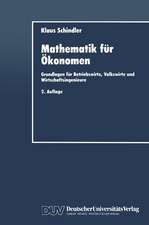 Mathematik für Ökonomen: Grundlagen für Betriebswirte, Volkswirte und Wirtschaftsingenieure