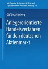 Anlegerorientierte Handelsverfahren für den deutschen Aktienmarkt