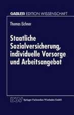 Staatliche Sozialversicherung, individuelle Vorsorge und Arbeitsangebot