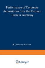 Performance of Corporate Acquisitions over the Medium Term in Germany