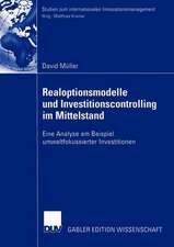 Realoptionsmodelle und Investitionscontrolling im Mittelstand: Eine Analyse am Beispiel umweltfokussierter Investitionen