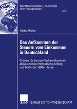 Das Aufkommen der Steuern vom Einkommen in Deutschland: Gründe für die vom Volkseinkommen abweichende Entwicklung Anfang und Mitte der 1990er Jahre