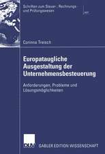 Europataugliche Ausgestaltung der Unternehmensbesteuerung: Anforderungen, Probleme und Lösungsmöglichkeiten