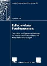 Rollenzentriertes Portalmanagement: Geschäfts- und Systemarchitekturen für individualisierte Mitarbeiter- und Konsumentenbeziehungen