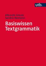 Basiswissen Textgrammatik