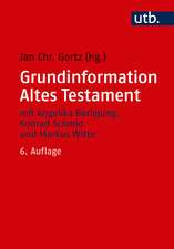 Grundinformation Altes Testament