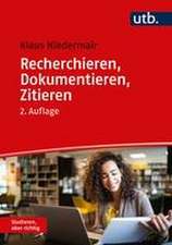 Recherchieren, Dokumentieren, Zitieren