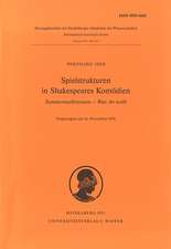 Spielstrukturen in Shakespeares Komödien 