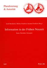 Information in der Frühen Neuzeit