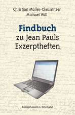 Findbuch zu Jean Pauls Exzerpten