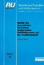 Einfluss des dynamischen Verhaltens mechanischer Kaltfliesspressen auf die Produktqualität