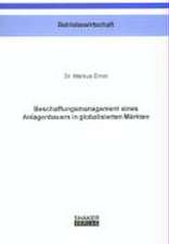 Beschaffungsmanagement eines Anlagenbauers in globalisierten Märkten