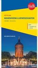 Falk Cityplan Mannheim-Ludwigshafen 1:22.500