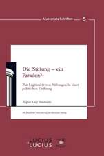 Die Stiftung - ein Paradox?