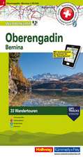 Hallwag Touren-Wanderkarte 07. Oberengadin 1 : 50 000