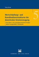 Wertschöpfungs- und Koordinationsstrukturen der dezentralen Stromerzeugung