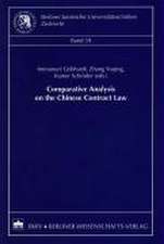 Comparative Analysis on the Chinese Contract Law