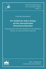 Der Einfluss des Kalten Krieges auf den internationalen Menschenrechtsschutz