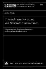 Unternehmensbewertung von Nonprofit-Unternehmen