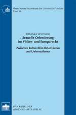 Sexuelle Orientierung im Völker- und Europarecht