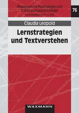 Lernstrategien und Textverstehen