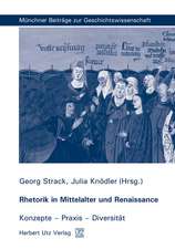 Rhetorik in Mittelalter und Renaissance