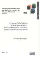 Einsatzmöglichkeiten wiedergewonnener Kühlschmierstoffe und Feststoffe aus Schleifschlämmen