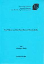 Anschlüsse von Stahlbauteilen an Brandwände