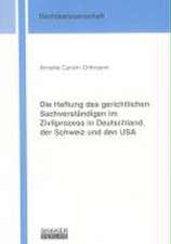 Die Haftung des gerichtlichen Sachverständigen im Zivilprozess in Deutschland, der Schweiz und den USA