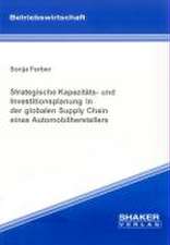 Strategische Kapazitäts- und Investitionsplanung in der globalen Supply Chain eines Automobilherstellers