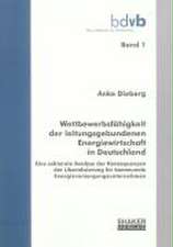 Wettbewerbsfähigkeit der leitungsgebundenen Energiewirtschaft in Deutschland