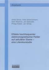 Effekte hochfrequenter elektromagnetischer Felder auf zellulärer Ebene - eine Literaturstudie