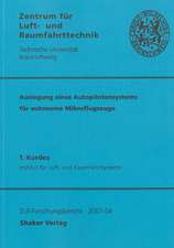 Auslegung eines Autopilotensystems für autonome Mikroflugzeuge