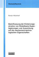 Beeinflussung der Erstarrungsstruktur von Nickelbasis-Superlegierungen und Auswirkung auf die mechanisch-technologischen Eigenschaften