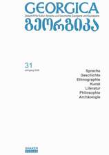 Georgica - Zeitschrift für Kultur, Sprache und Geschichte Georgiens und Kaukasiens