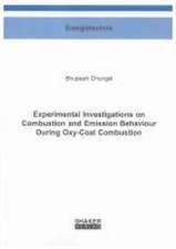 Experimental Investigations on Combustion and Emission Behaviour During Oxy-Coal Combustion