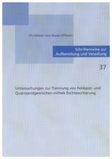 Untersuchungen zur Trennung von Feldspat- und Quarzsandgemischen mittels Dichtesortierung