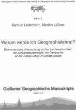 Warum werde ich Geographielehrer?