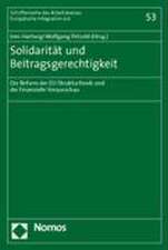 Solidarität und Beitragsgerechtigkeit