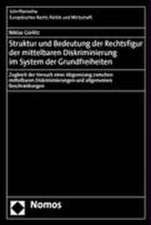 Struktur und Bedeutung der Rechtsfigur der mittelbaren Diskriminierung im System der Grundfreiheiten