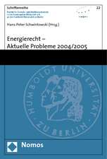 Energierecht - Aktuelle Probleme 2004/2005