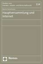 Hauptversammlung und Internet