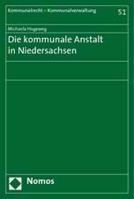 Die Kommunale Anstalt in Niedersachsen: Zfp Sonderband 1