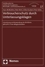 Verbraucherschutz durch Unterlassungsklagen