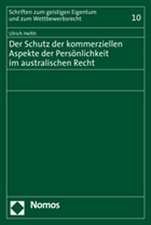 Der Schutz der kommerziellen Aspekte der Persönlichkeit im australischen Recht