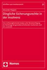 Dingliche Sicherungsrechte in der Insolvenz