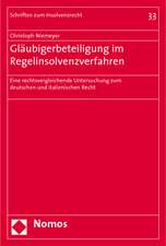 Gläubigerbeteiligung im Regelinsolvenzverfahren