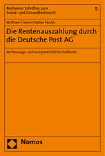 Die Rentenauszahlung durch die Deutsche Post AG