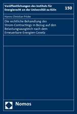 Die Teilnahme des Strom-Contractings am Belastungsausgleich nach dem Erneuerbare-Energien-Gesetz